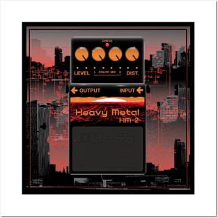 HM-2 heavy metal distortion pedal Posters and Art